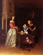 Gerard Ter Borch Curiosity oil painting on canvas